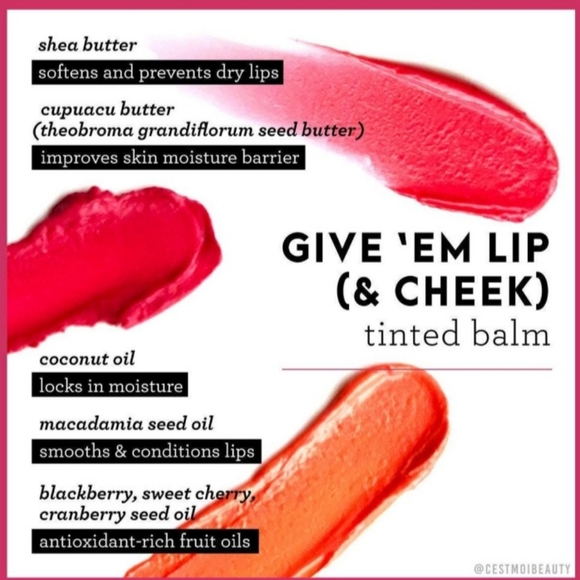 One of One by C'est Moi Give 'Em Lip & Cheek Tinted Balm Bundle (fu - Picture 3 of 3